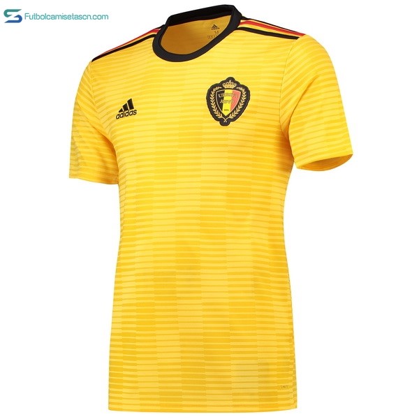 Camiseta Bélgica 2ª 2018 Amarillo
